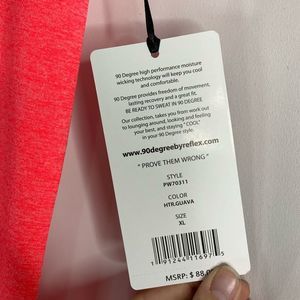 90 Degree By Reflex Pants - New 90 degrees by reflex leggings xl guava pink 90 Degree By Reflex Pants - New 90 degrees by reflex leggings xl guava pink
